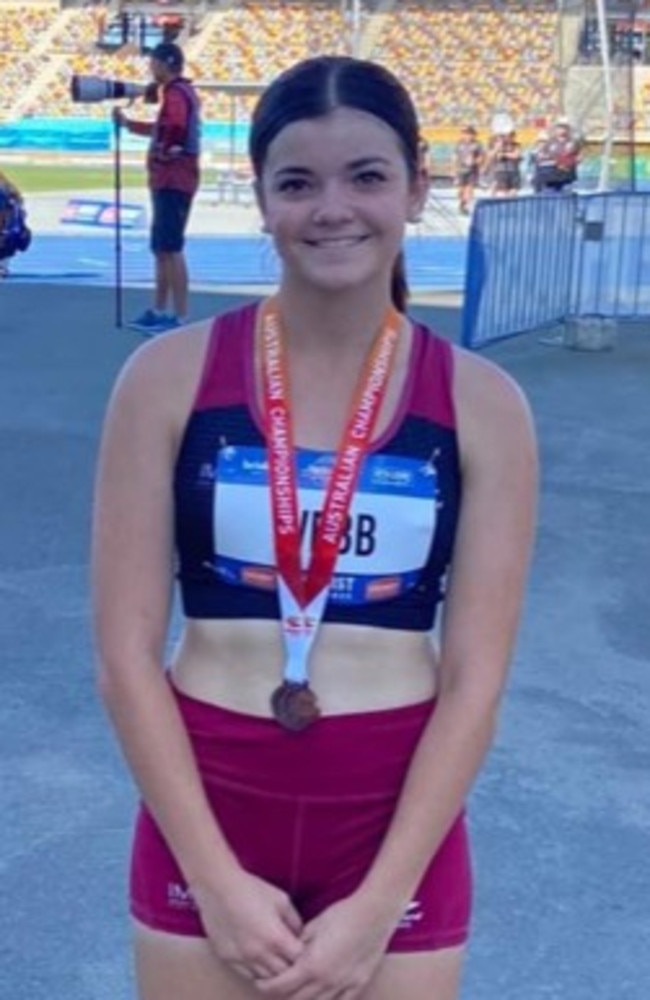 Mikayla Webb has been one of the best young names in sprinting for much of her junior career, and after capping off her under 17 campaign with a bronze at the recent nationals looks poised to continue her streak among the nations best. Picture: Mackay Athletics