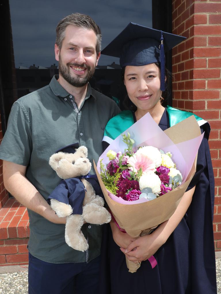 Graduate Andrew Fell and Mei Peifang. Picture: Mark Wilson