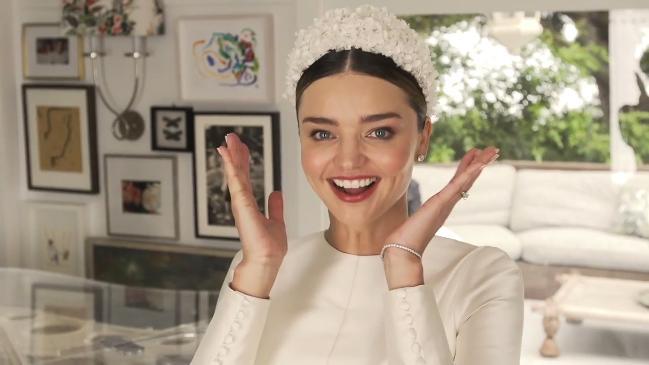 Miranda Kerr invites Vogue to her wedding dress fitting