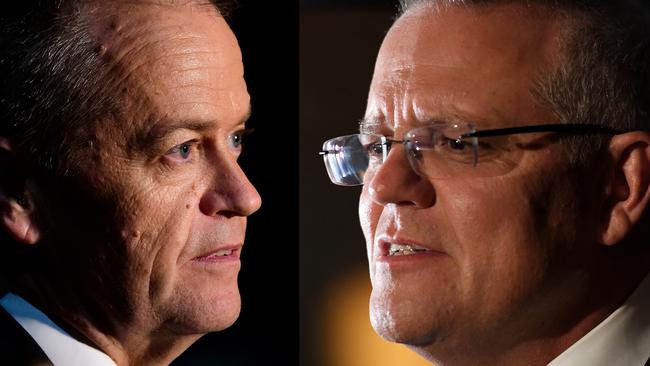 The nation decides: Opposition Leader Bill Shorten and Prime Minister Scott Morrison.