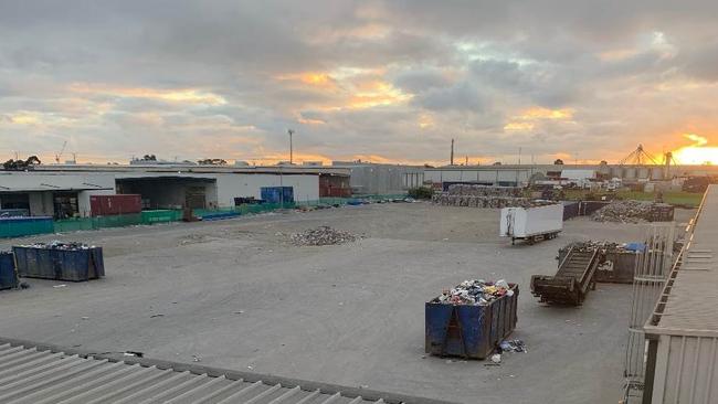 The Laverton North site before it started processing materials again.