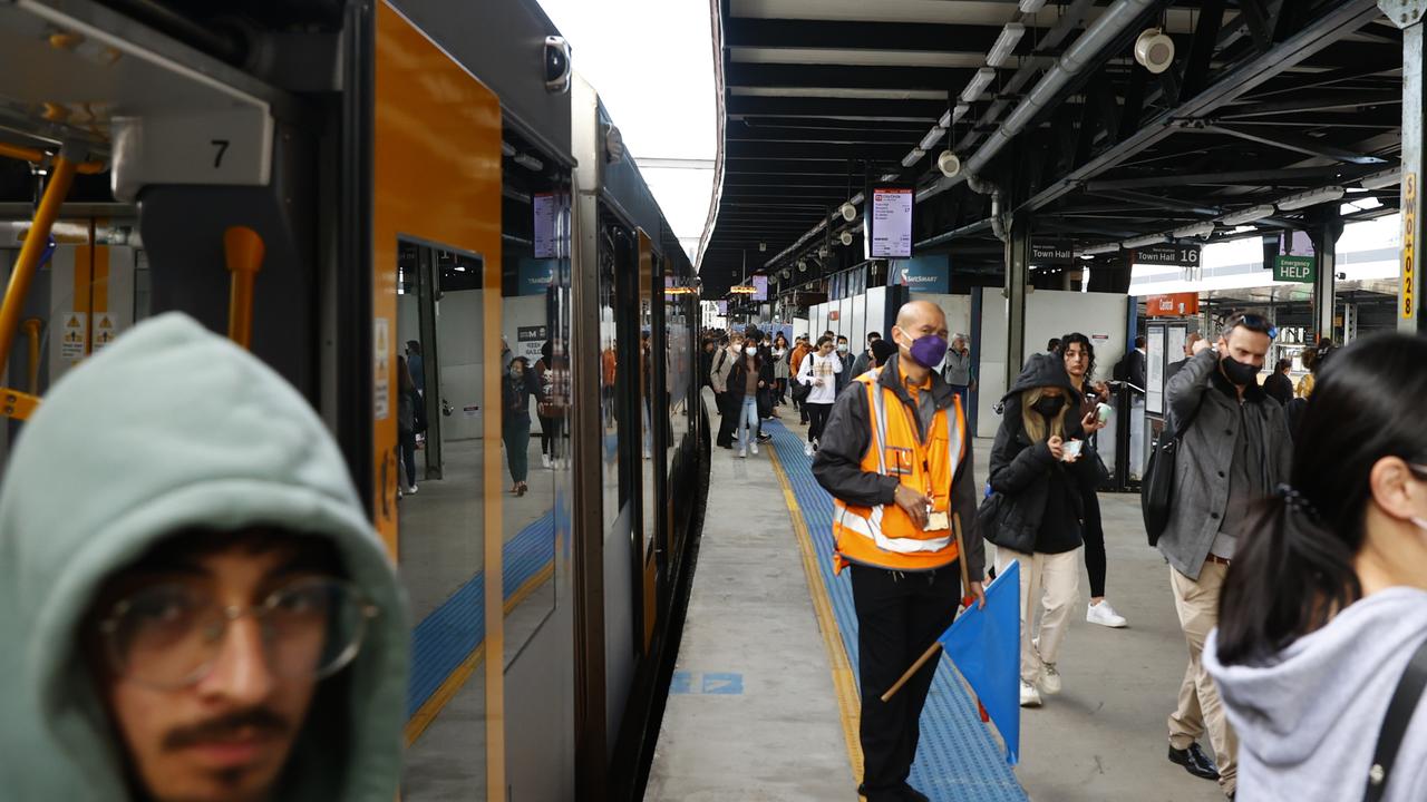 Services were delayed on Tuesday as ongoing industrial action affects the rail network. Picture: Richard Dobson