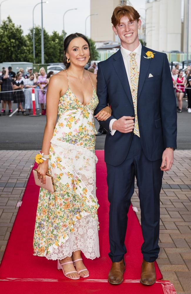 Brooke Gothmann and Tom Charles at Toowoomba Grammar School formal at Rumours International, Wednesday, November 15, 2023. Picture: Kevin Farmer