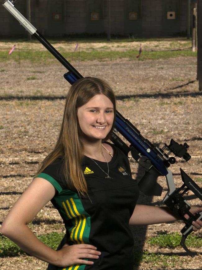 Eighteen year old South Australian Katarina Kowplos, a Year 12 Student at Golden Grove High School student, has made her first team for the Tokyo Olympics Picture: Emma Brasier.