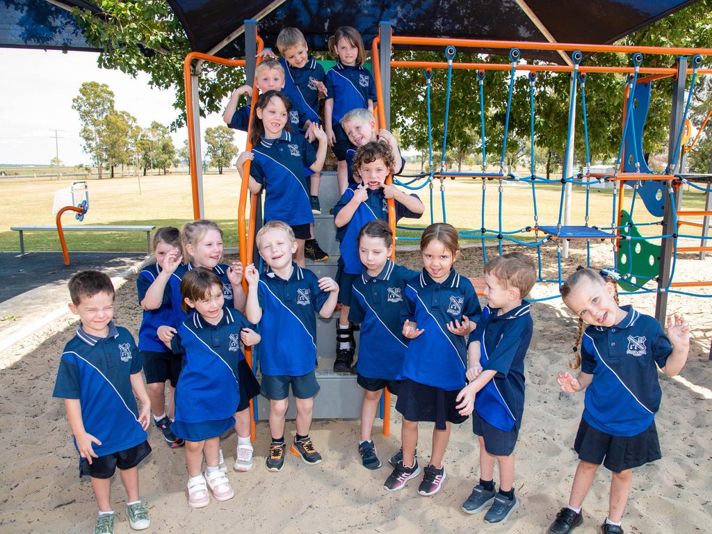 MY FIRST YEAR: Clifton State School Prep students, February, 2024. Picture: Bev Lacey