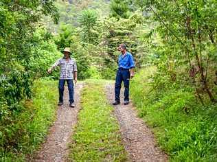 Ken Williams and Adrian George on their 40-hectare property at Georgica, which they have turned from degraded paddocks into a native habitat sanctuary over the last 25 years. The pair were named winners of the Individual Rural Landholder Award at the inaugural Lismore Biodiversity Awards last Friday night. Picture: Terra Sword