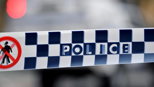 Police tape. Picture: Joel Carrett.