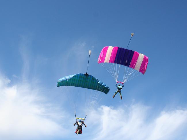 Kate Vaughan, pictured with Michael, said it took her a while to return to the skies.