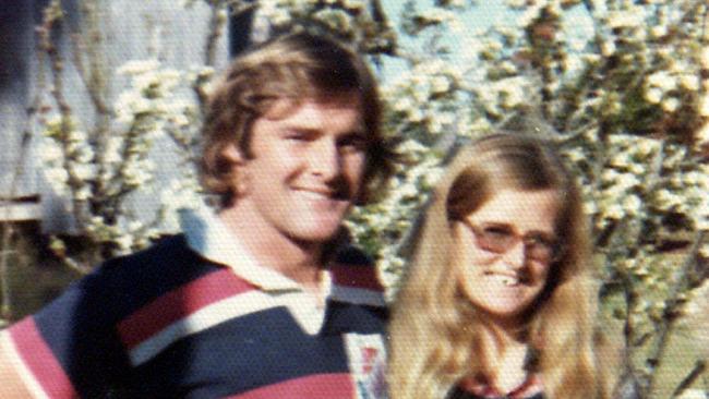 Lynette and husband Chris Dawson in 1974.