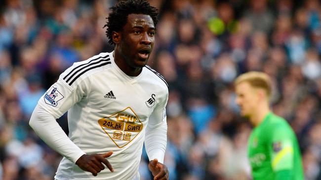 Swansea City's Ivorian striker Wilfried Bony.