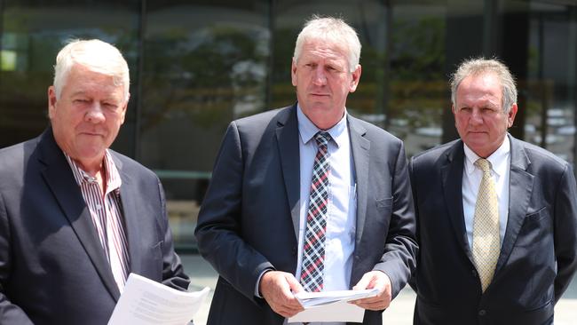 Wagner Brothers, John, Denis and Joe at Supreme court. Pic Annette Dew