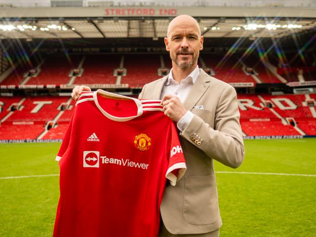 Erik Ten Hag, Manchester United’s new manager. Picture: Ash Donelon/Manchester United via Getty Images