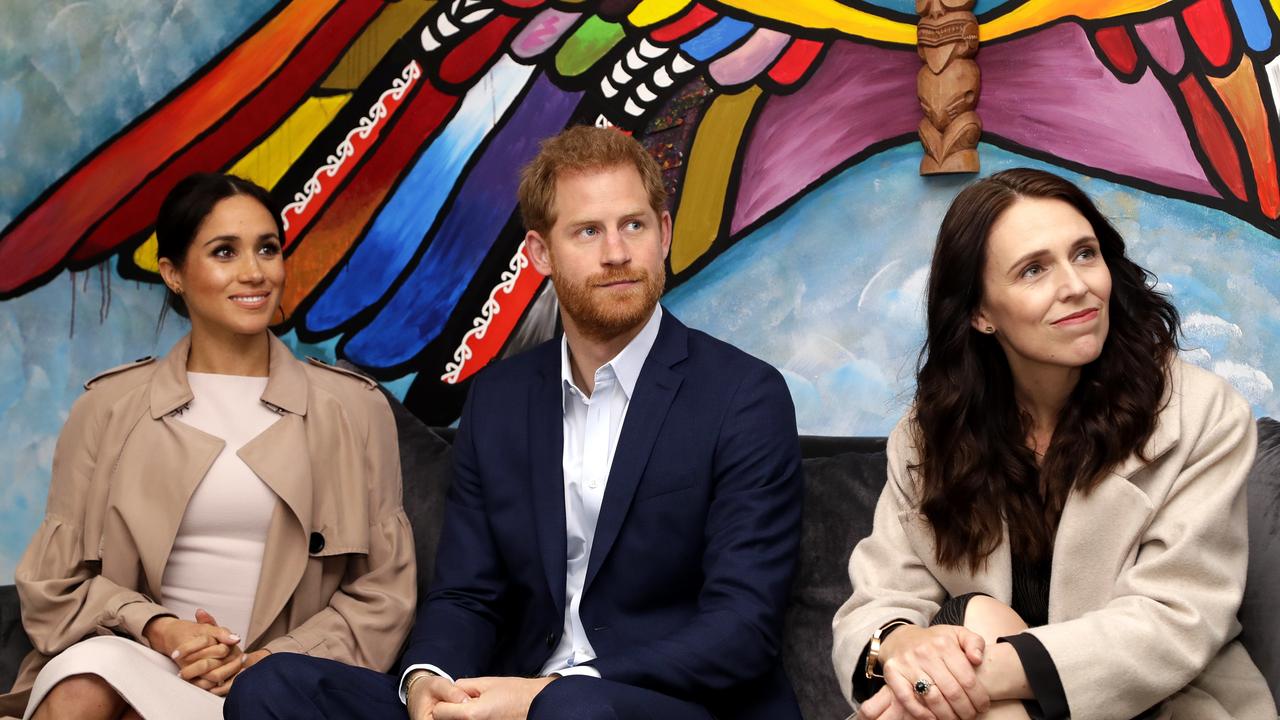 Meghan, Harry and the Prime Minister met with Pillars children and the Pillars patron. Credit: AP Photo/Kirsty Wigglesworth, Pool