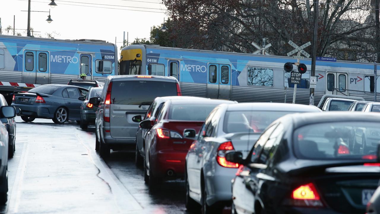 Vicroads High Priority Level Crossing At Macaulay Rd Left Off Labor S Removal List Herald Sun