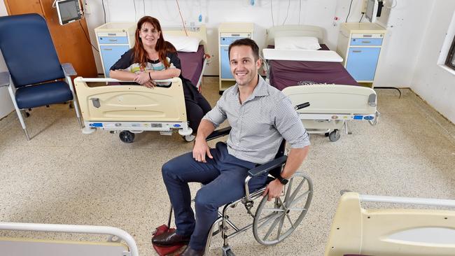 Laura Taitz (co-founder MedEarth) &amp; Dr Brenton Coats at Manly on Wednesday November 14th. Equipment from Manly and Mona Vale Hospitals will be donated to hospitals abroad. Picture: Troy Snook.