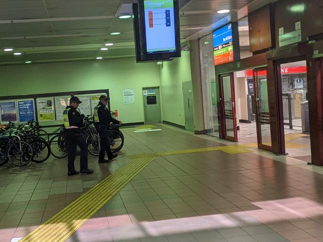 PSOs at Box Hill railway station.