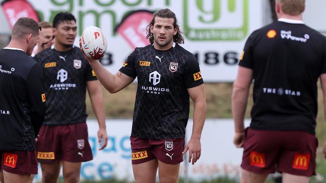 Pat Carrigan says the Maroons are motivated by the Beetson factor. Picture: Nigel Hallett