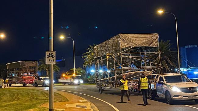 Moving the Vickers Vimy to the new museum at Adelaide Airport. Pictures: Royal Australian Air Force