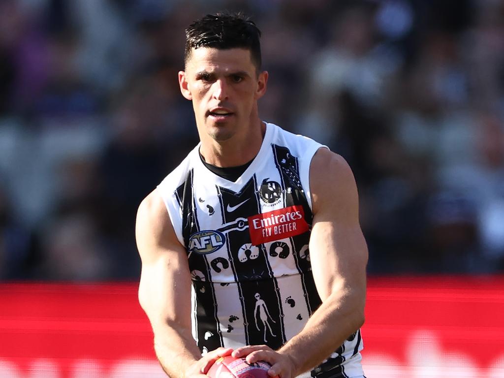 Scott Pendlebury needs to play 40 more games to become the most capped player in V/AFL history. Picture: Getty Images