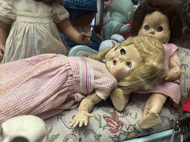 One of the dolls at Maryborough's Haunted Doll Museum.