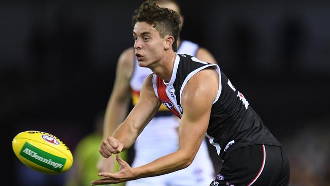 Nick Coffield made his debut last Saturday night. Picture: AAP