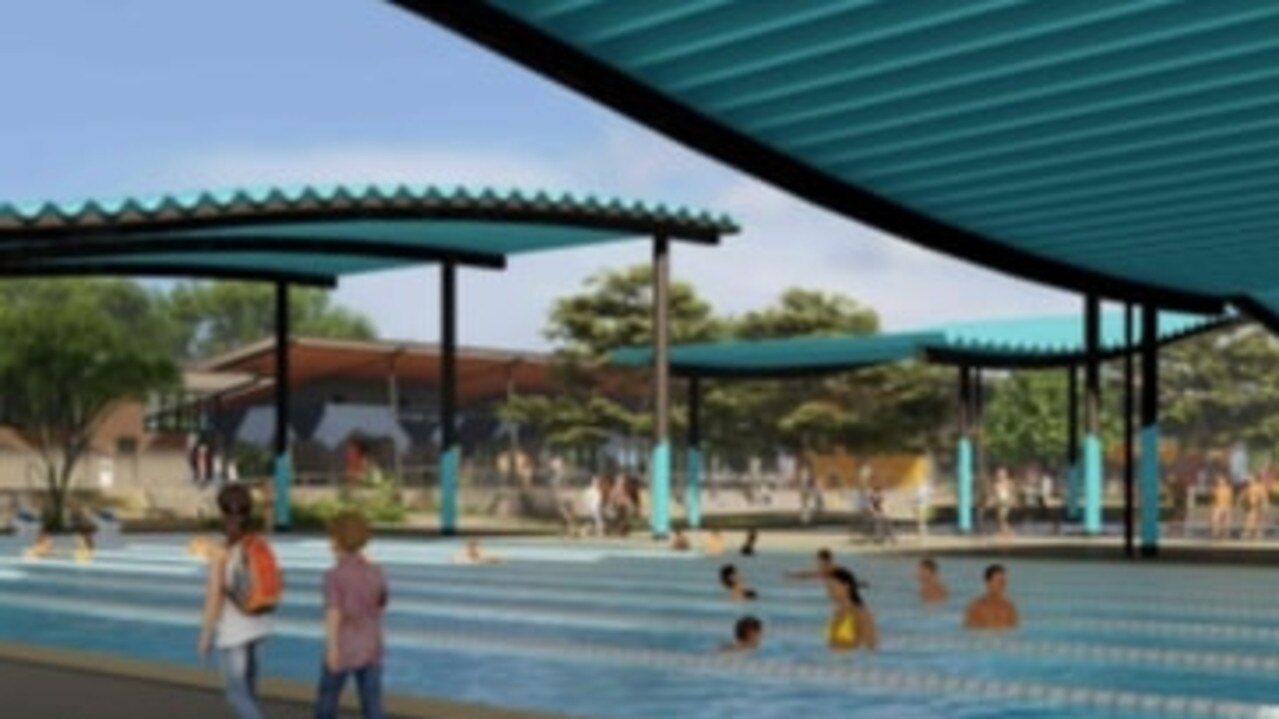 An artists impression of how the new Casuarina aquatic centre will look.