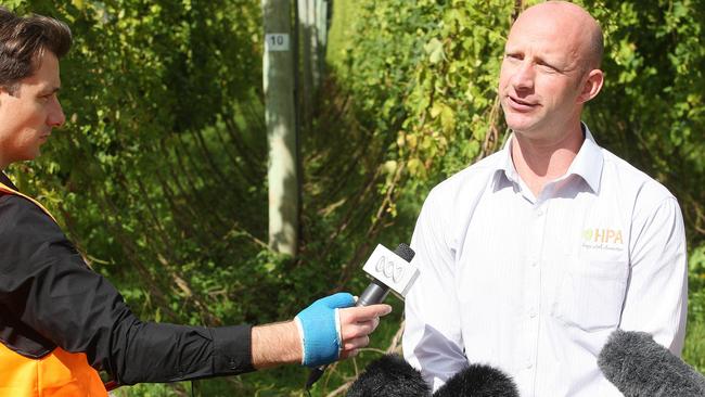 HPA Managing Director Tim Lord will announce a $15 million expansion project. Pictured is Owen Johnstone of HPA announcing the expansion plans.