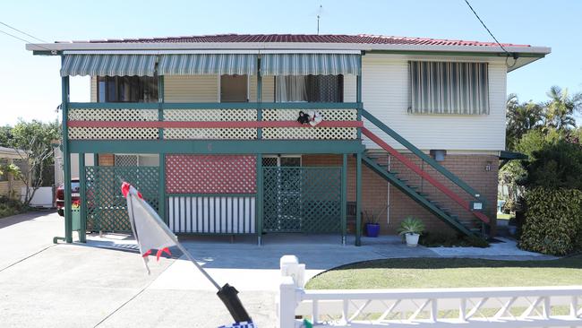 The scene of a murder at Jasmine Street, Alexandra Hills where a 66-year-old woman has been charged with murder domestic violence of a 64-yeari-old man.