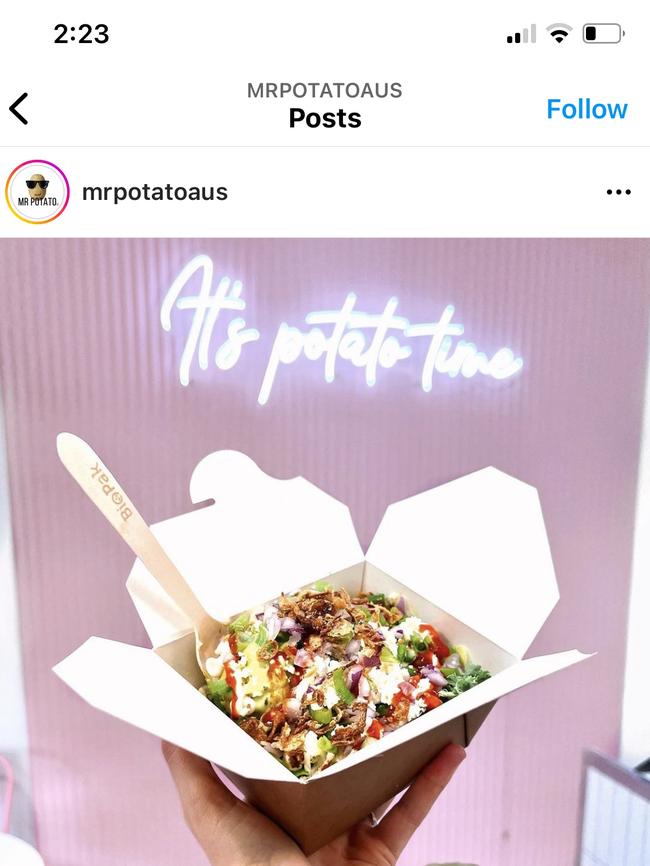 Mr Potato will open in Sydney. Picture: Instagram