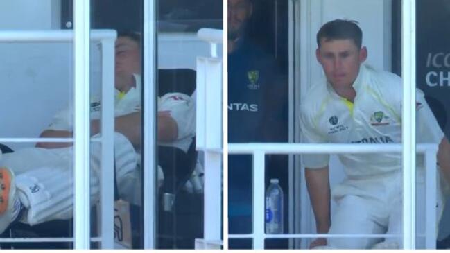 Marnus abruptly woken up by wicket!