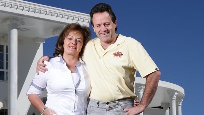 VIP Petfoods/Darrell Lea Chocolates owners Tony and Christina Quinn at their new house for Queensland's Top 150 magazine.