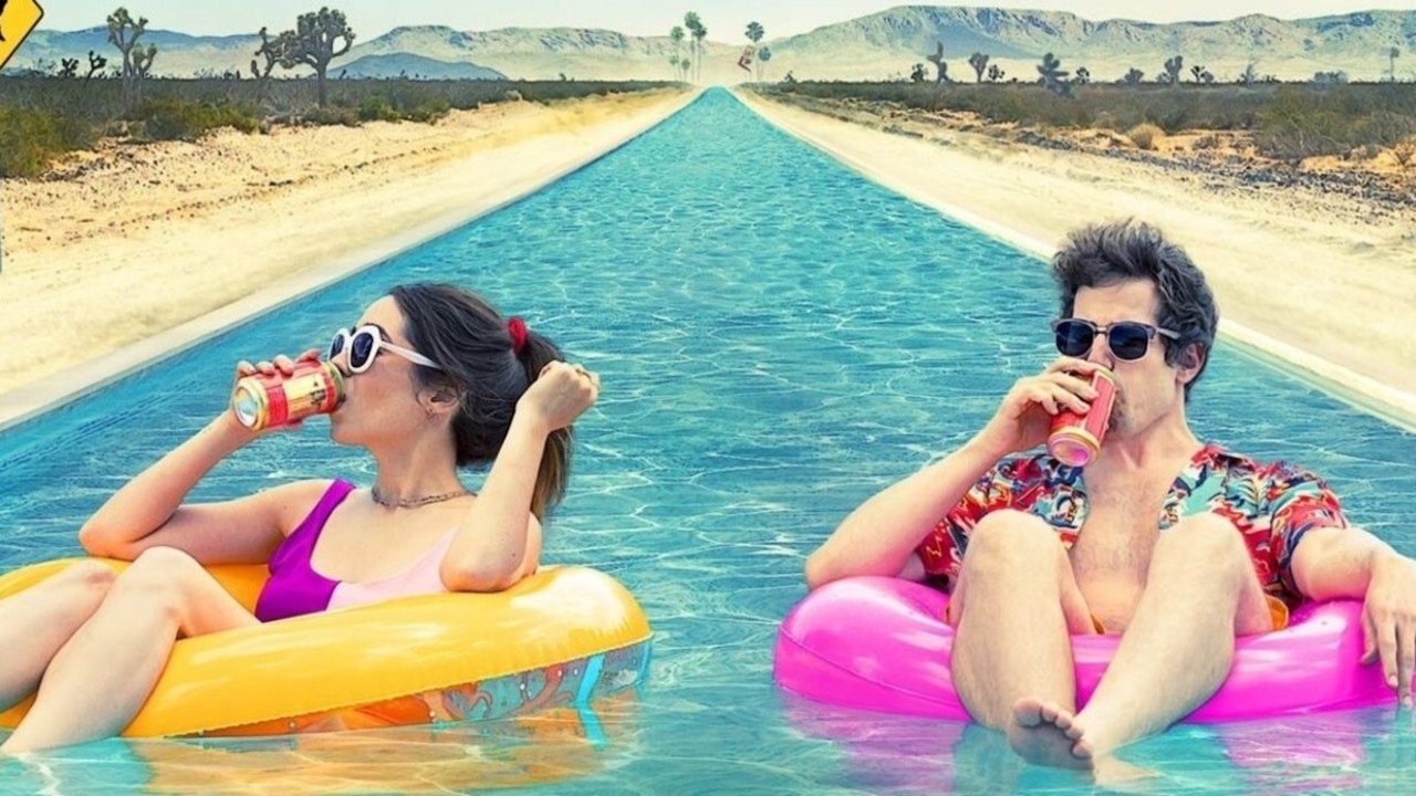 Cristin Milioti and Andy Samberg in Palm Springs.