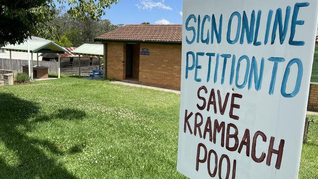 The small community of Krambach in the MidCoast Council area is fighting to keep its pool open. Picture: Janine Watson