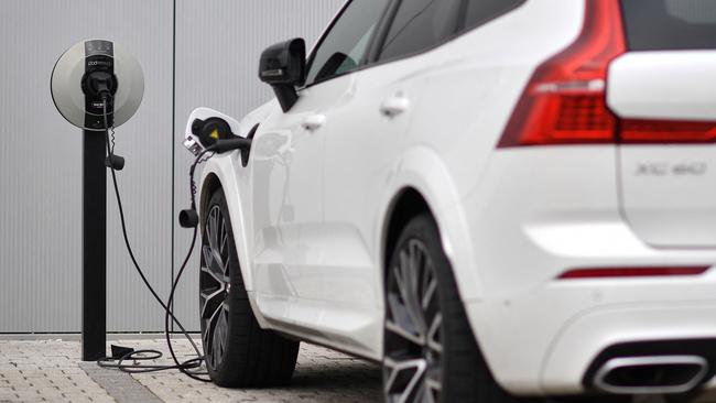 Despite strong price discounting, demand for EVs has slowed. Picture: AFP