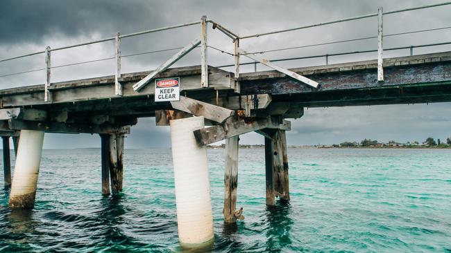 The Tumby Bay Jetty. Picture: Robert Lang