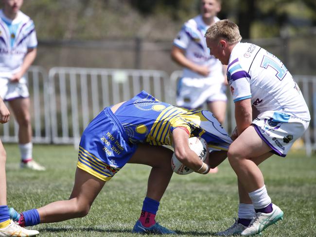 Koori Knockout - Day 4 Boys 15s GF Narwan Eels vs Mindaribba Warriors Monday, 7 October 2024 Hereford St, Bathurst NSW 2795, Australia, Picture Warren Gannon Photography