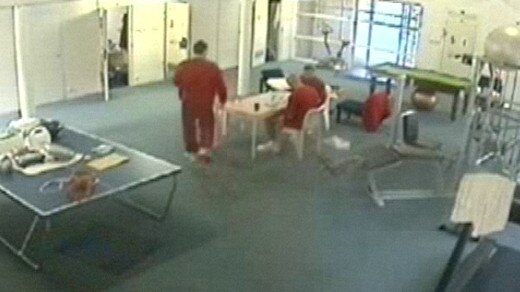 A look inside Barwon Prison's Acacia Unit Gym and Recreation area. Picture: Network 10