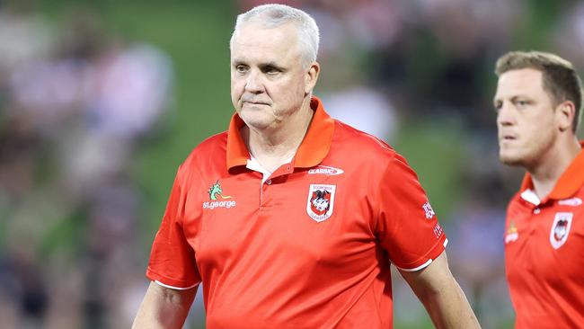 Dragons coach Anthony Griffin will be added to the short-list of coaches set to replace him. Picture: Mark Kolbe/Getty