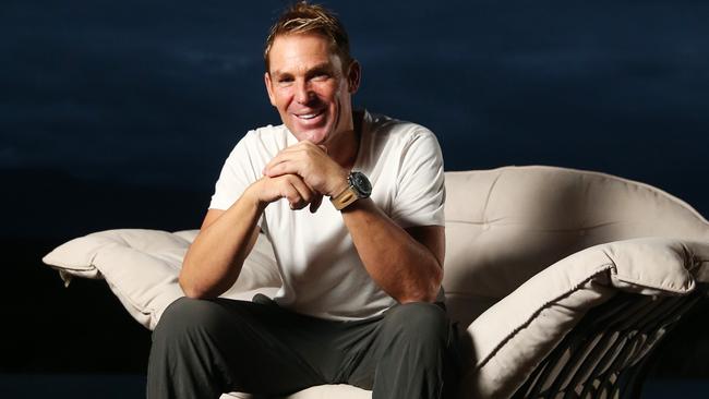 Shane Warne never arrived for drinks at 5pm. Picture: Dylan Robinson