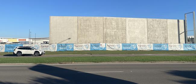 Construction is progressing for the new Petstock building next to Fairfield Central shopping centre. Picture: Supplied.