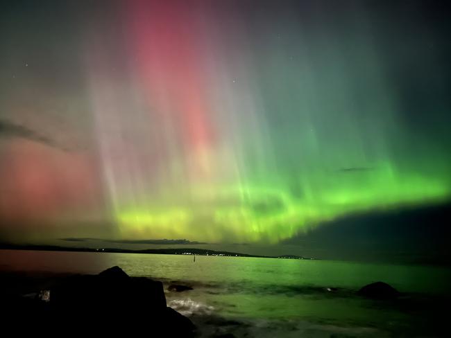 A magical display at Taroona Beach in Tasmania. Picture: Rhys Manttan