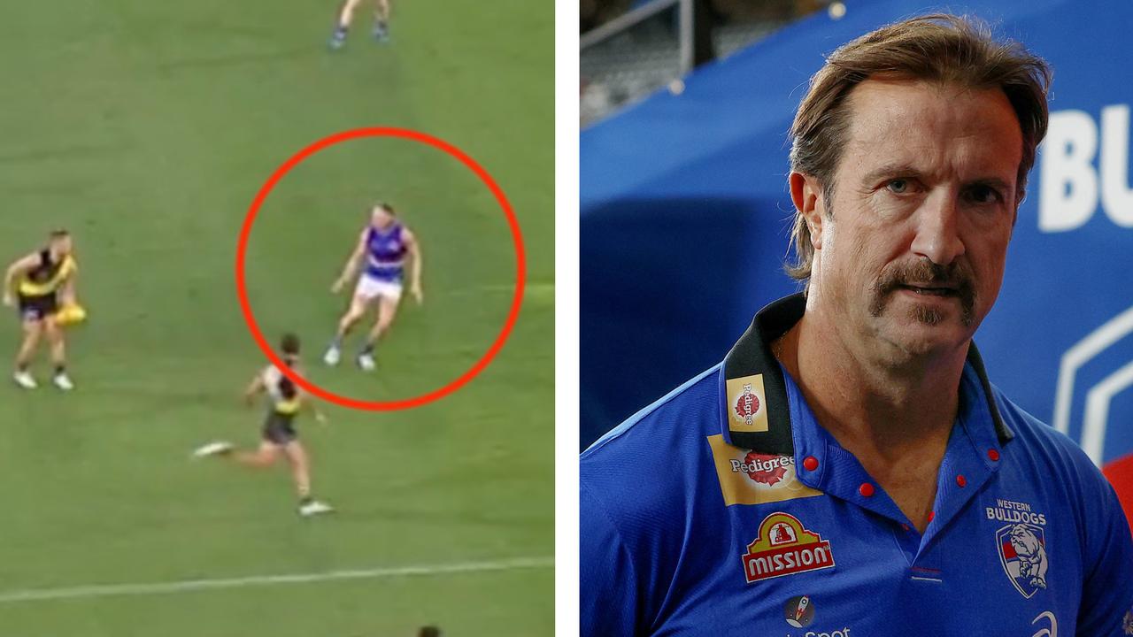 The AFL's new 'stand' rule had an impact on the Dogs.