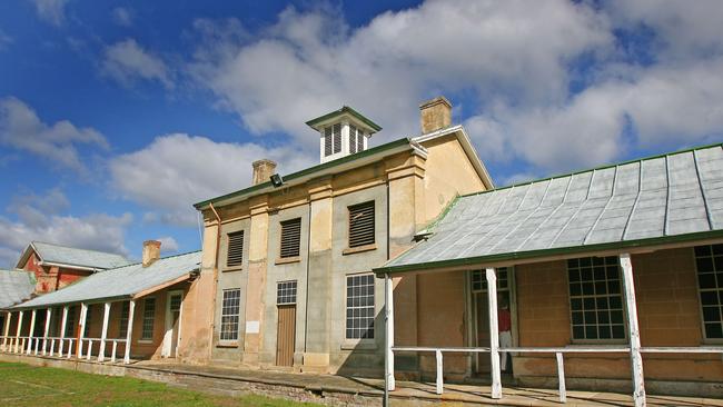 The original 1830 convict hospital building at the Willow Court historic site in New Norfolk. A wellness centre is to be established nearby.