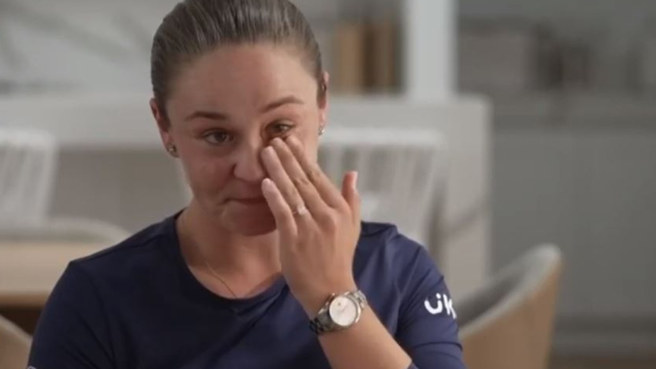 Ash Barty was moved to tears when announcing her retirement from tennis.