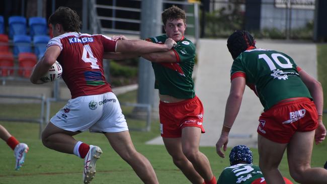 Meninga Cup semi-final action between the Redcliffe Dolphins and Wynnum-Manly Seagulls. Saturday April 15, 2023.