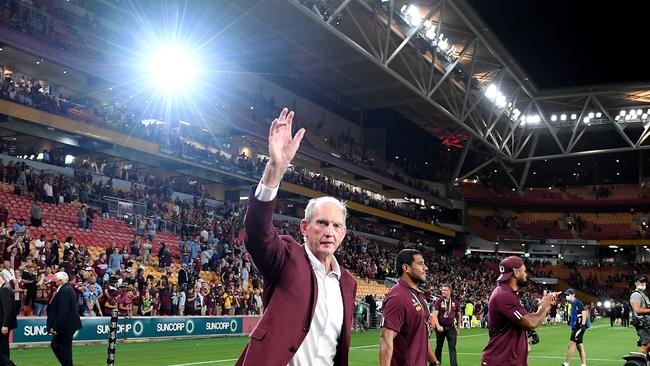 Wayne Bennett led Queensland to victory in 2020 with what many called the worst Maroons side ever assembled. Picture: Getty Images.