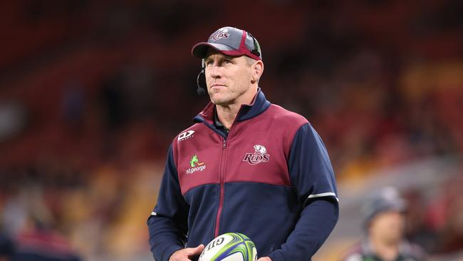 Reds coach Brad Thorn won’t use a tough travel schedule as an excuse if Queensland lose the Super Rugby AU final. Picture: Chris Hyde/Getty Images