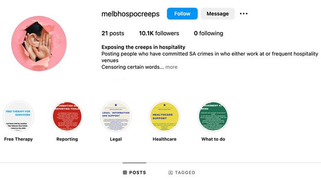 Newly established “vigilante” page @melbhospocreeps has identified ten alleged sexual offenders since March 2024.