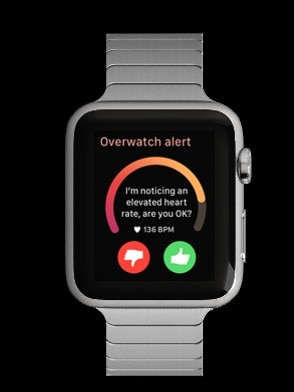 The Soldier.ly app uses data from smartwatches to detect when a person may need help.