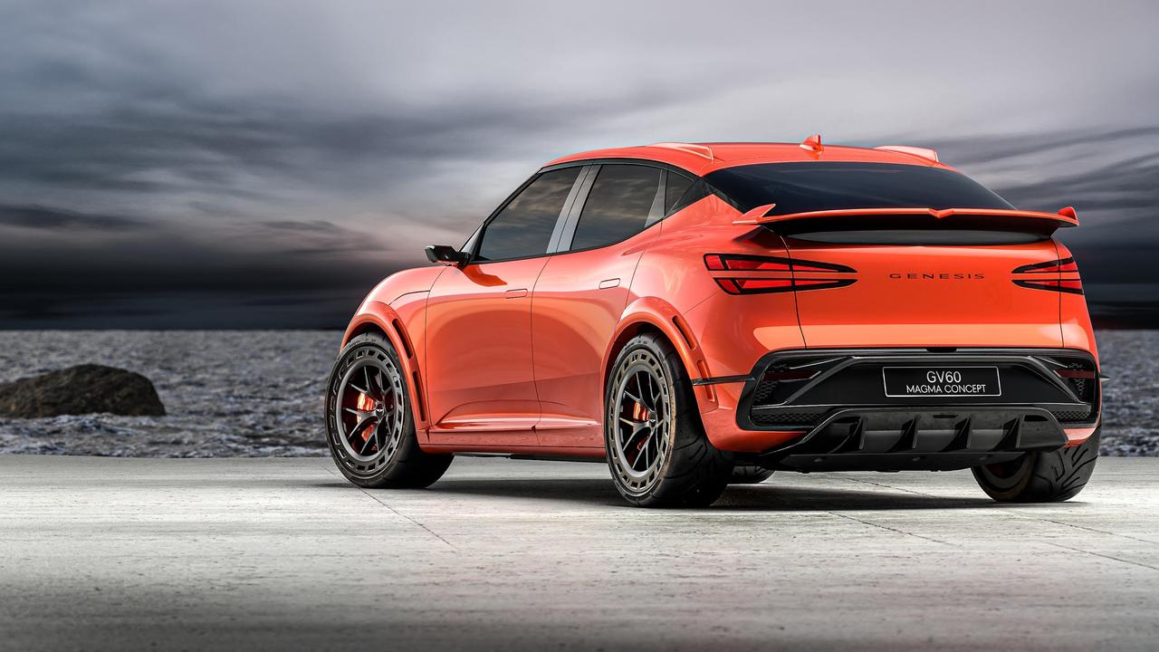 Genesis’ GV60 Magma Concept will take on the Porsche Macan.